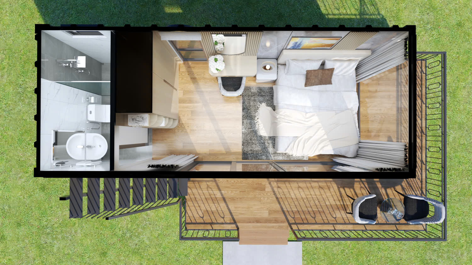 Homestay Container 20 Feet - Cao Lê Phát