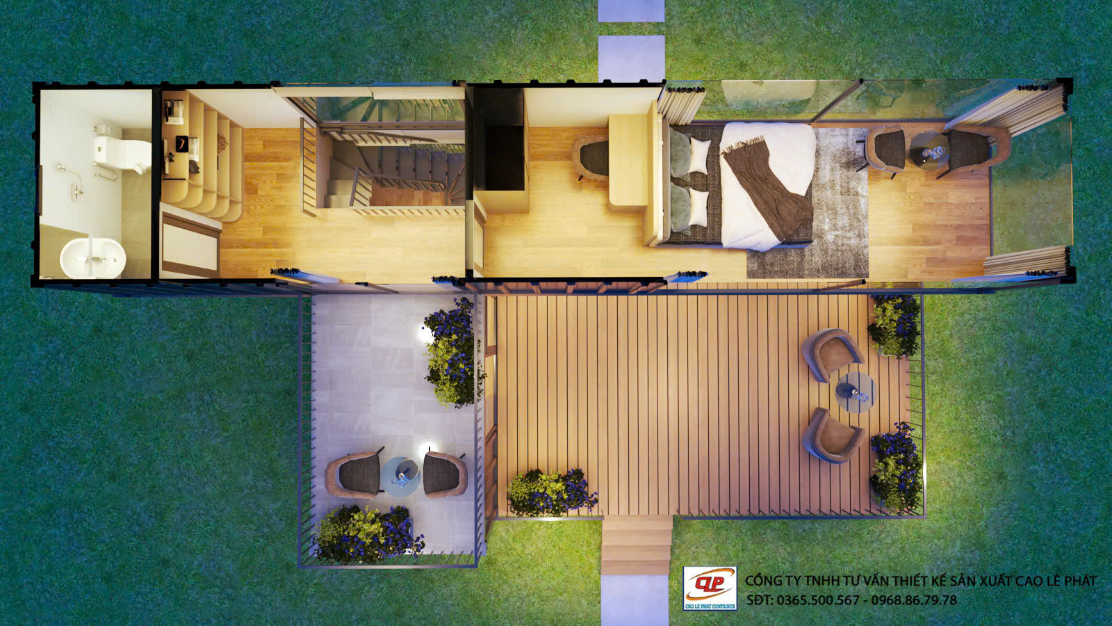 Homestay Container 20 Feet - Cao Lê Phát