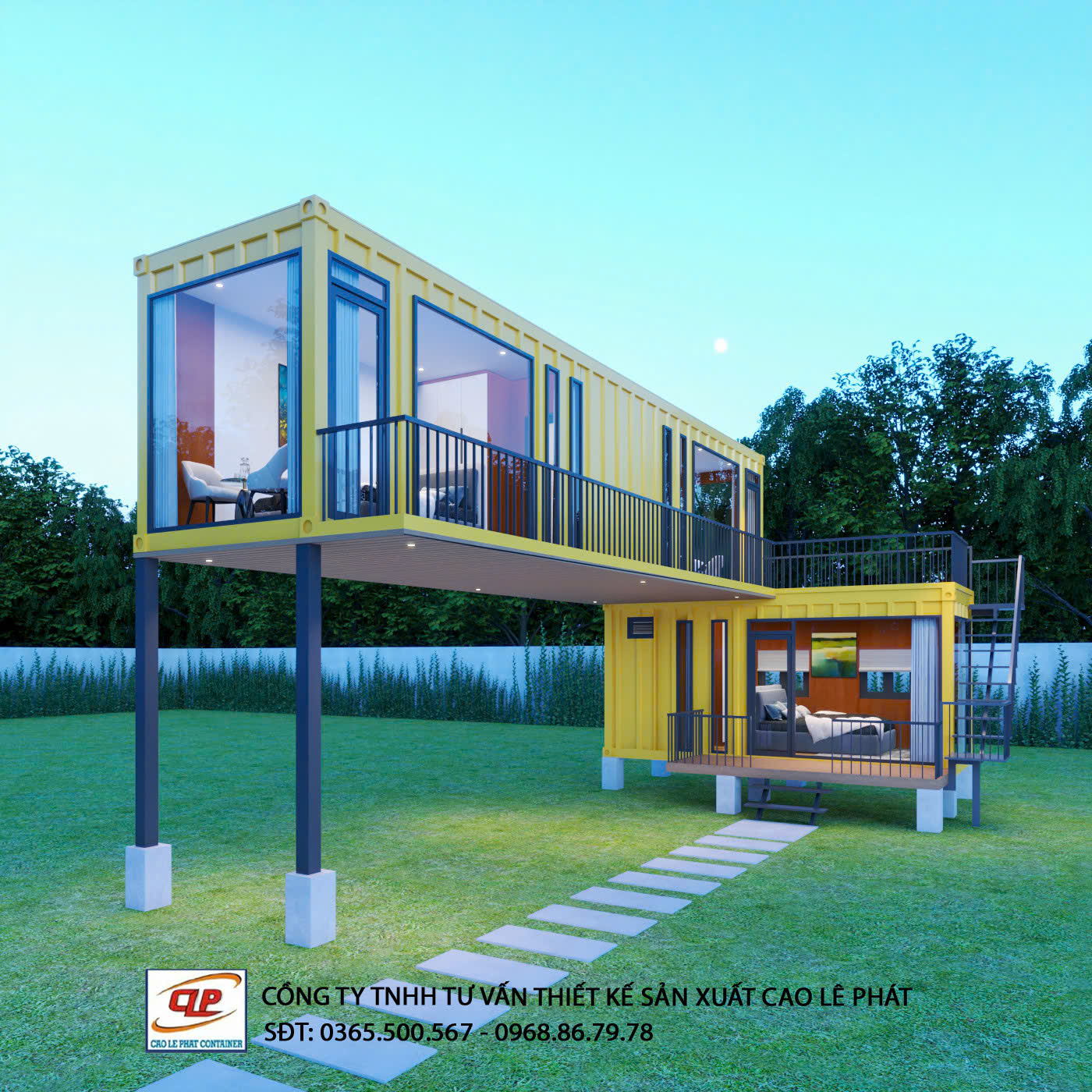 Homestay Container 20 Feet - Cao Lê Phát