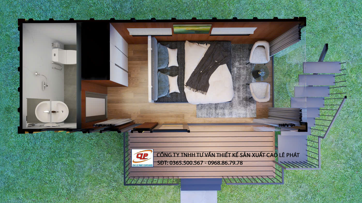 Homestay Container 20 Feet - Cao Lê Phát